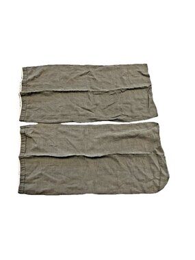RH Restoration Hardware Gray Taupe Pure Linen King Pillowcase Set Bedding Luxury